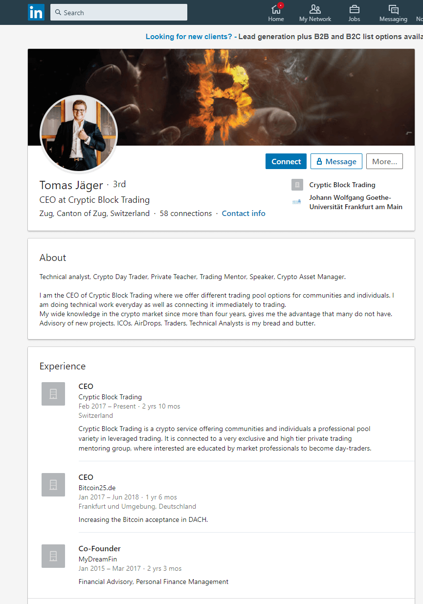 Tomas Jager - LinkedIn Profile pic